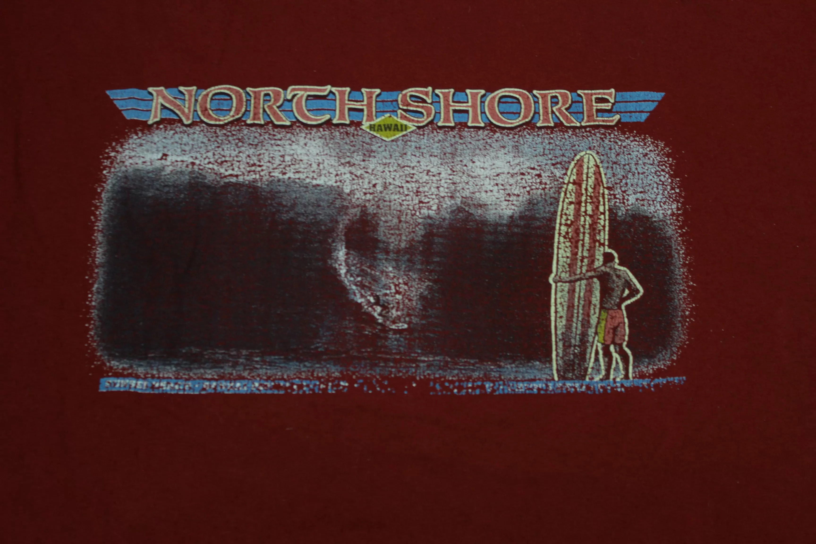 North Shore Surf Vintage 90's Made in USA Hanes Single Stitch T-Shirt