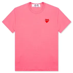 Pastelle Red Emblem T-Shirt - Pink