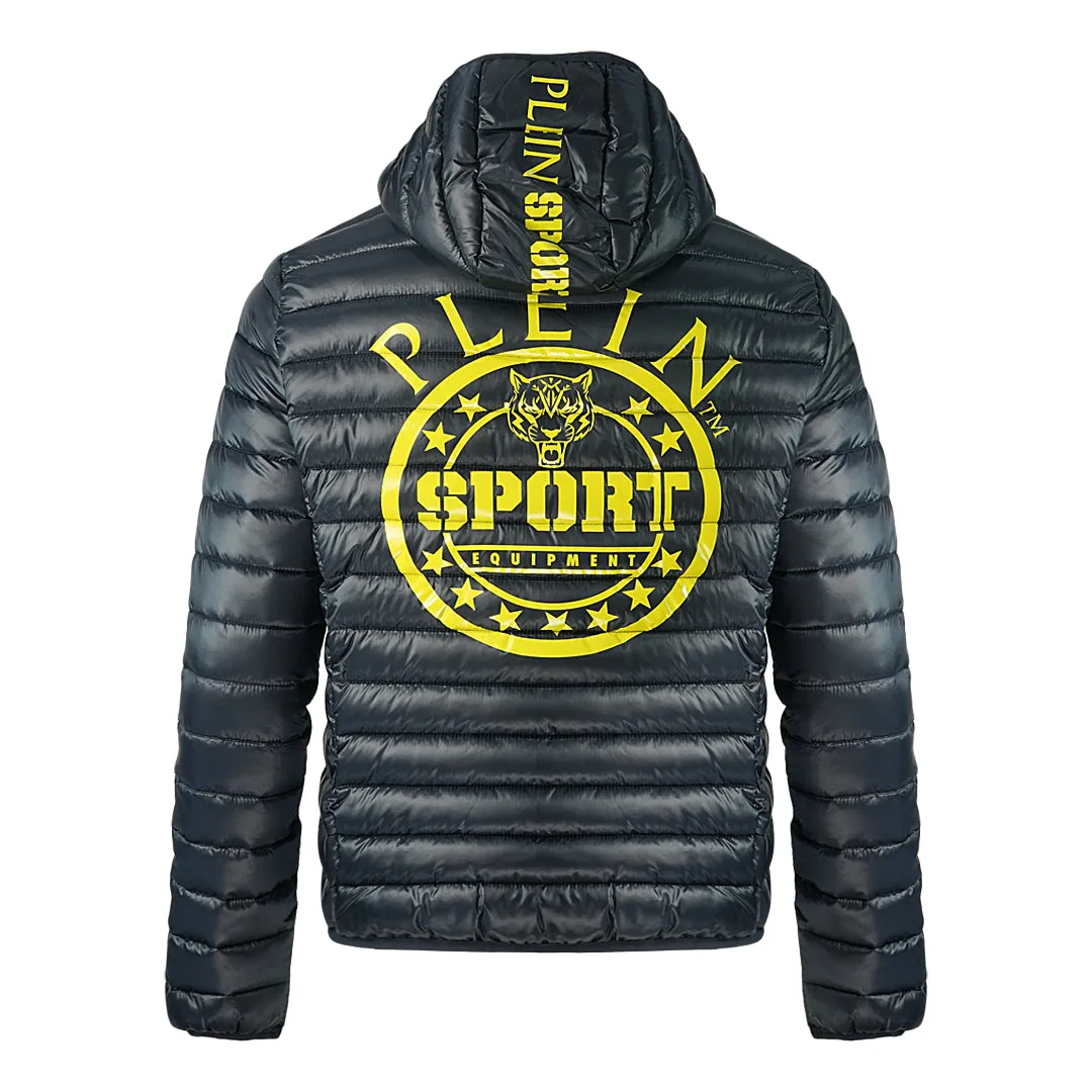 Philipp Plein Sport Padded Circle Logo Navy Jacket