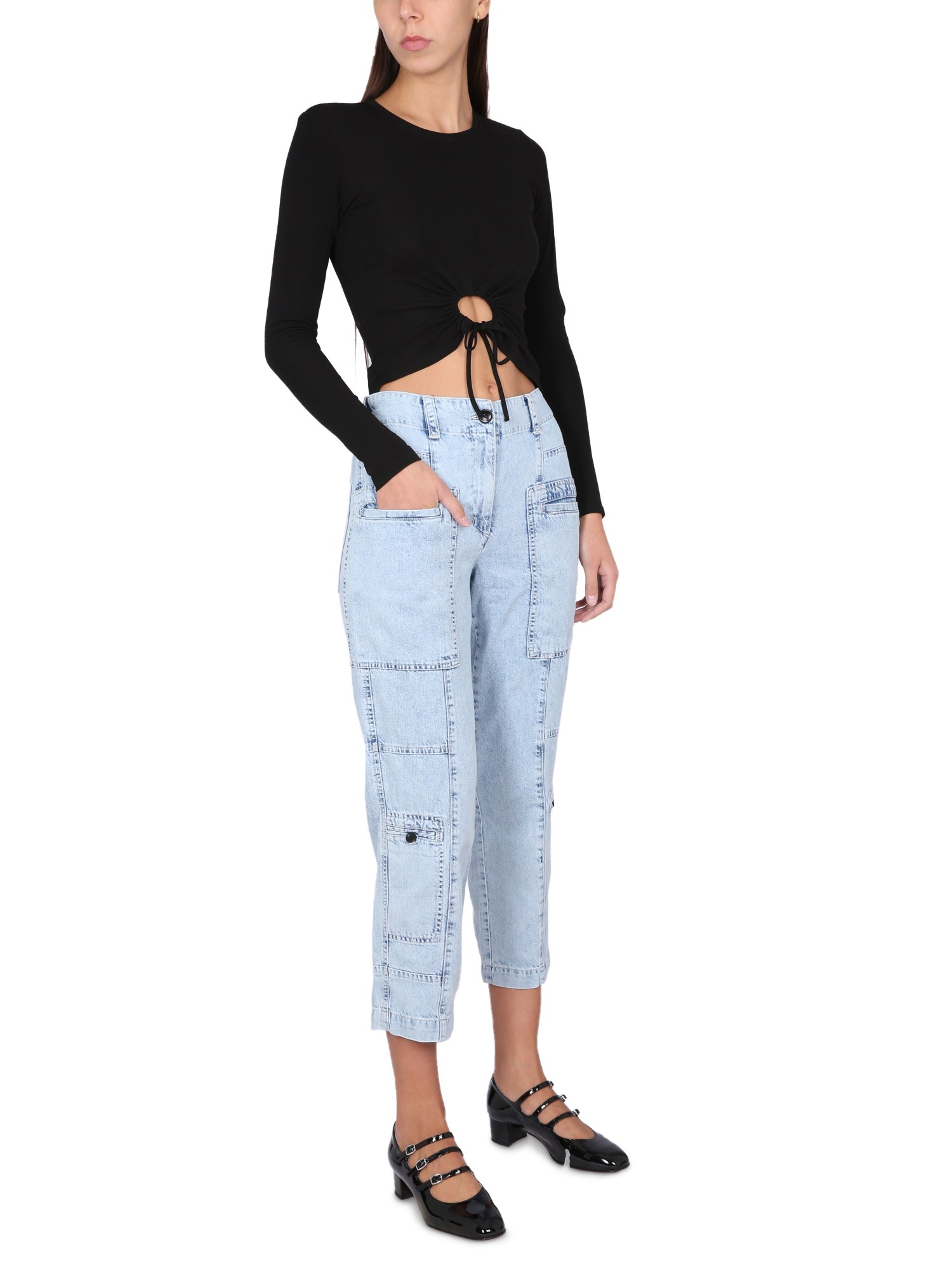 PROENZA SCHOULER WHITE LABEL    COTTON DENIM JEANS