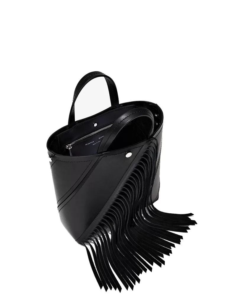 PS Small Hex Tote Fringe, Black