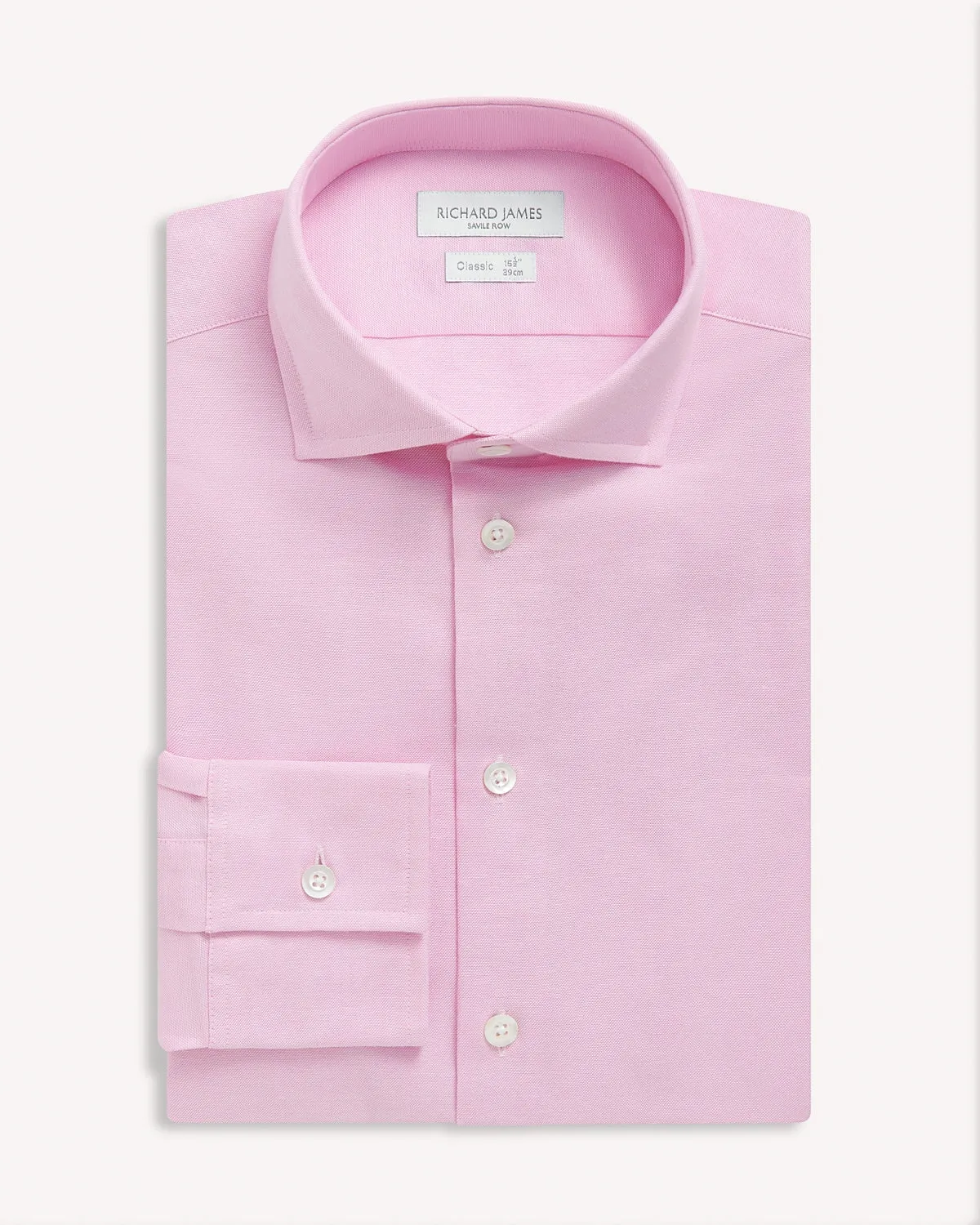 Richard James Textured Shirt Pink