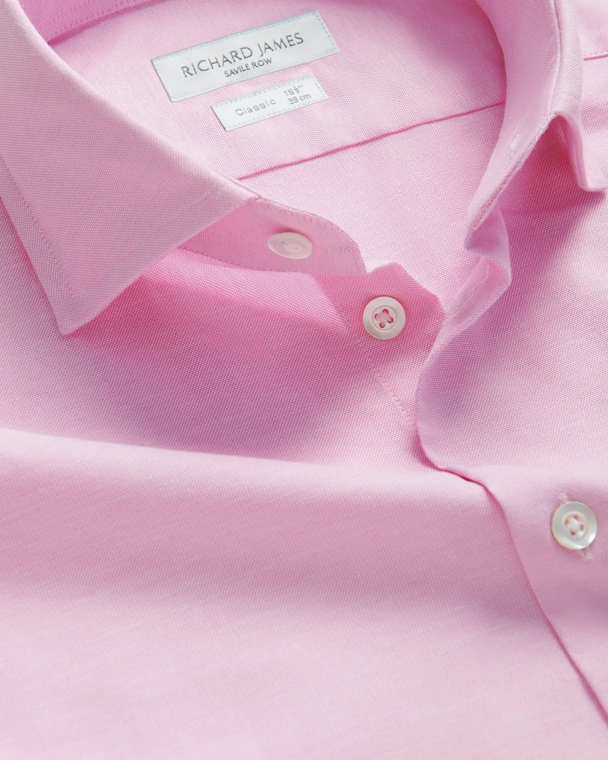 Richard James Textured Shirt Pink