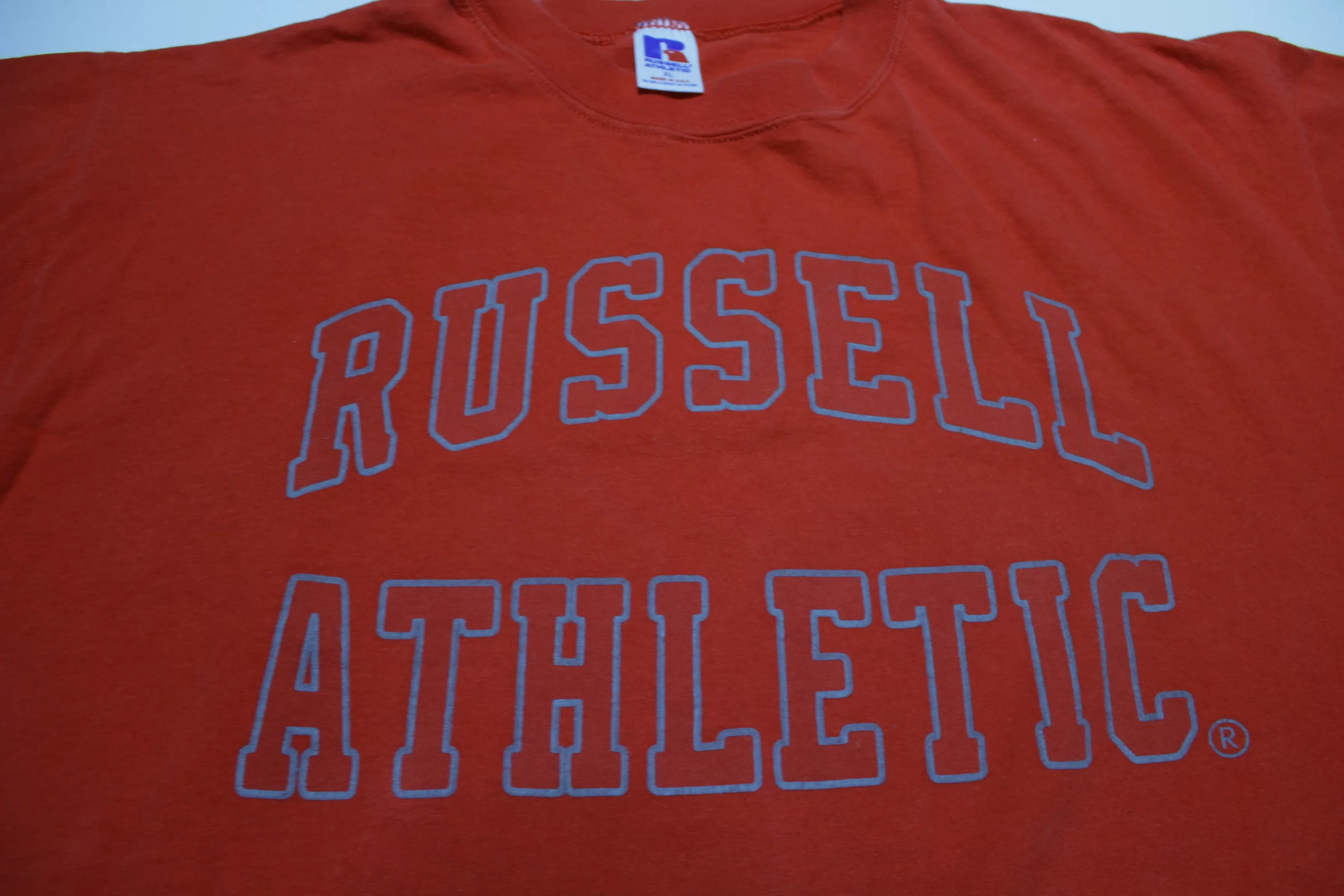 Russell Athletic Vintage 90's Made in USA Big Spellout Single Stitch T-Shirt