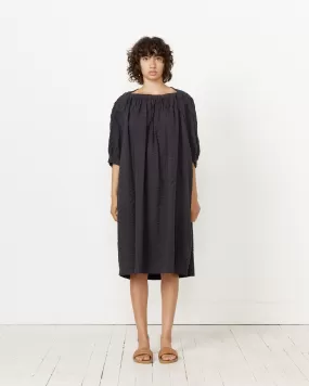 Sack Dress in Ink Black