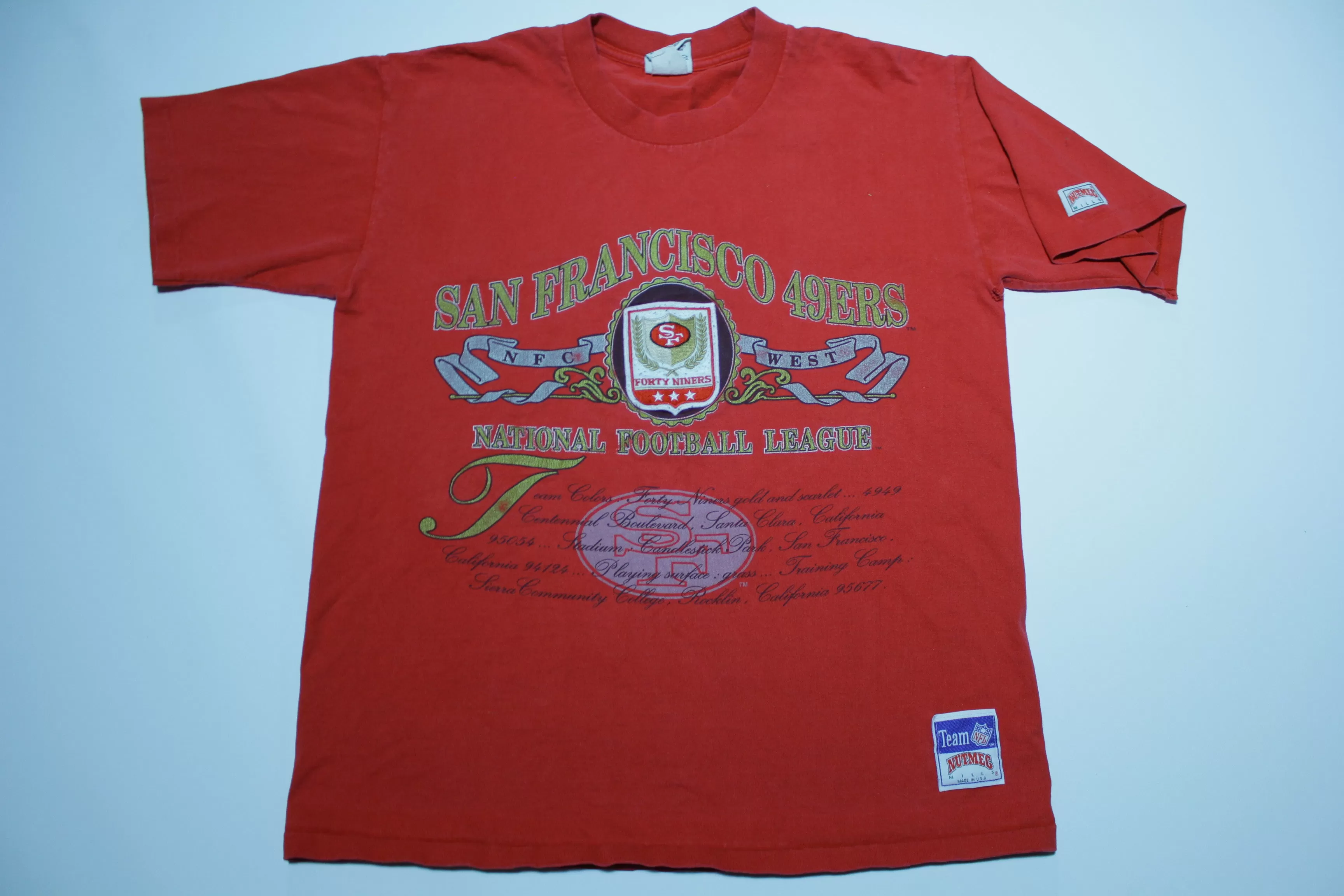 San Francisco 49ers Vintage 90's Nutmeg Mills Made in USA Single Stitch T-Shirt