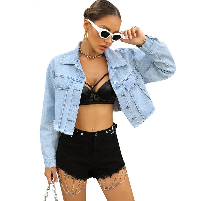 Short Loose Denim Jacket