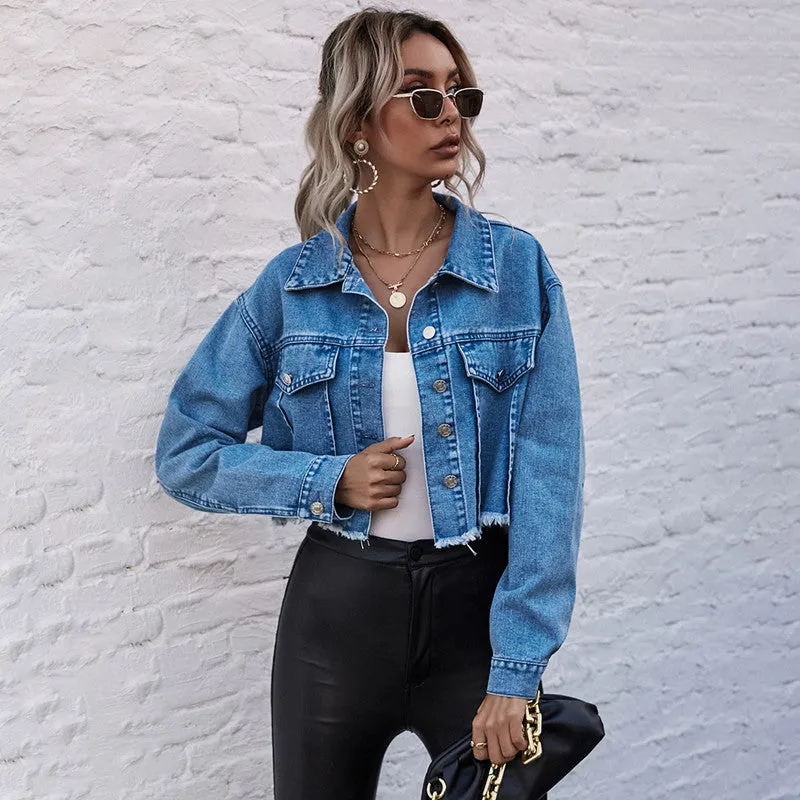 Short Loose Denim Jacket