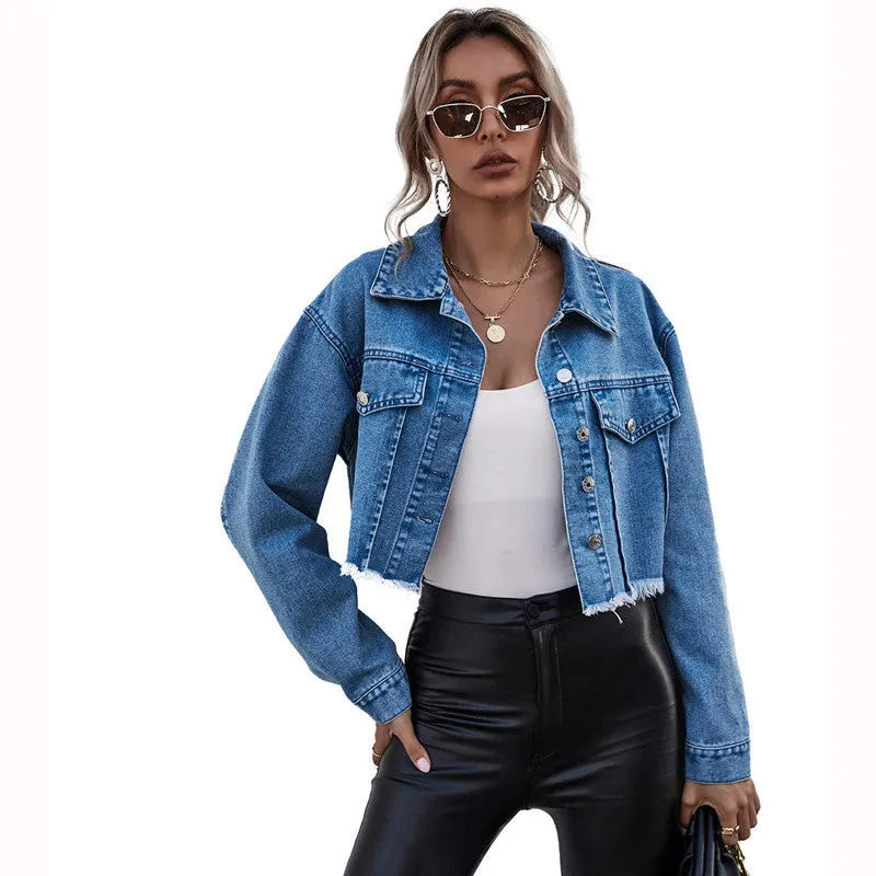 Short Loose Denim Jacket