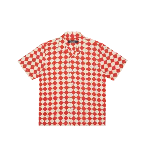 SPACE CHECK S/S SHIRT - RED