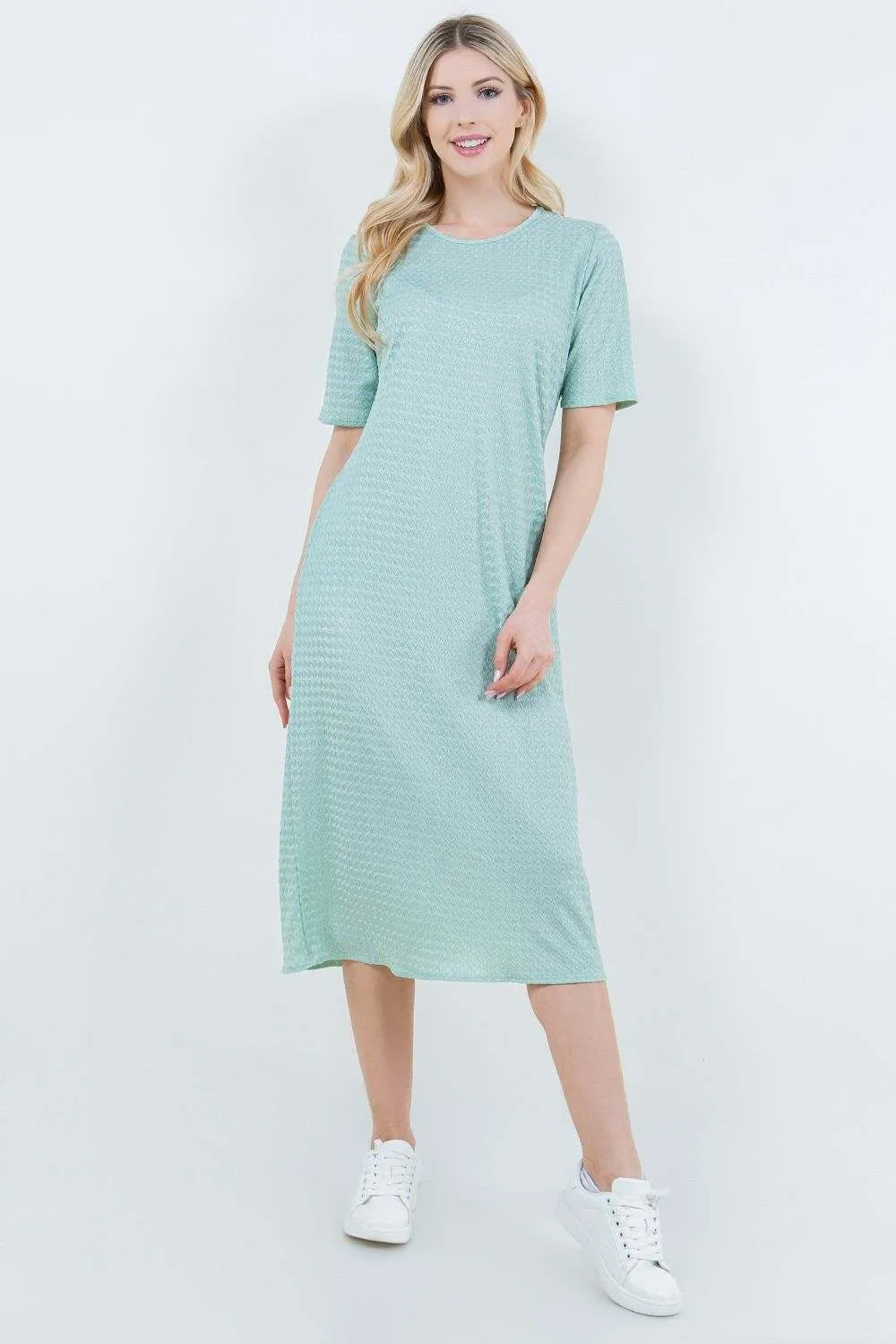 Summer Joy Dress- Textured Sage