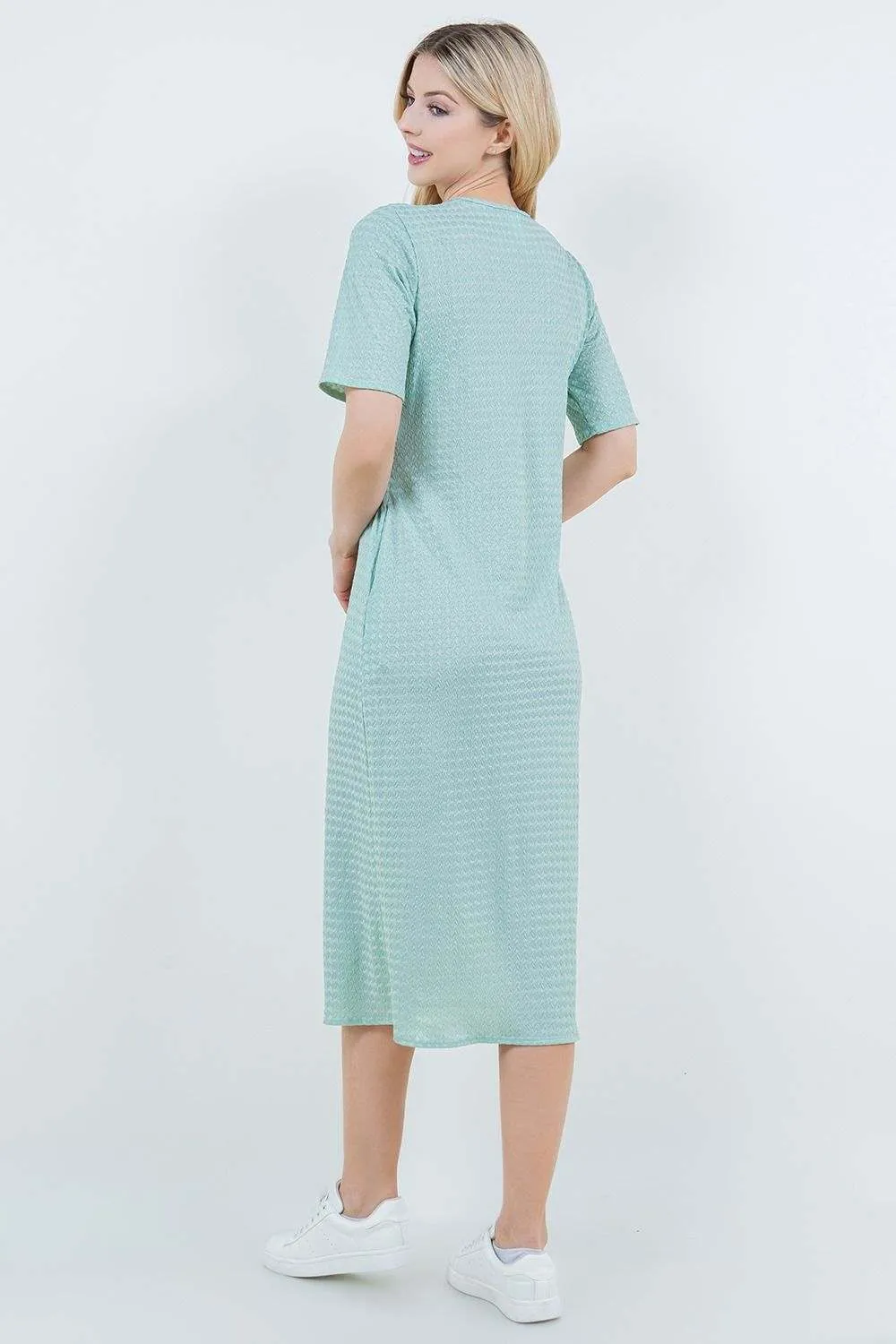 Summer Joy Dress- Textured Sage