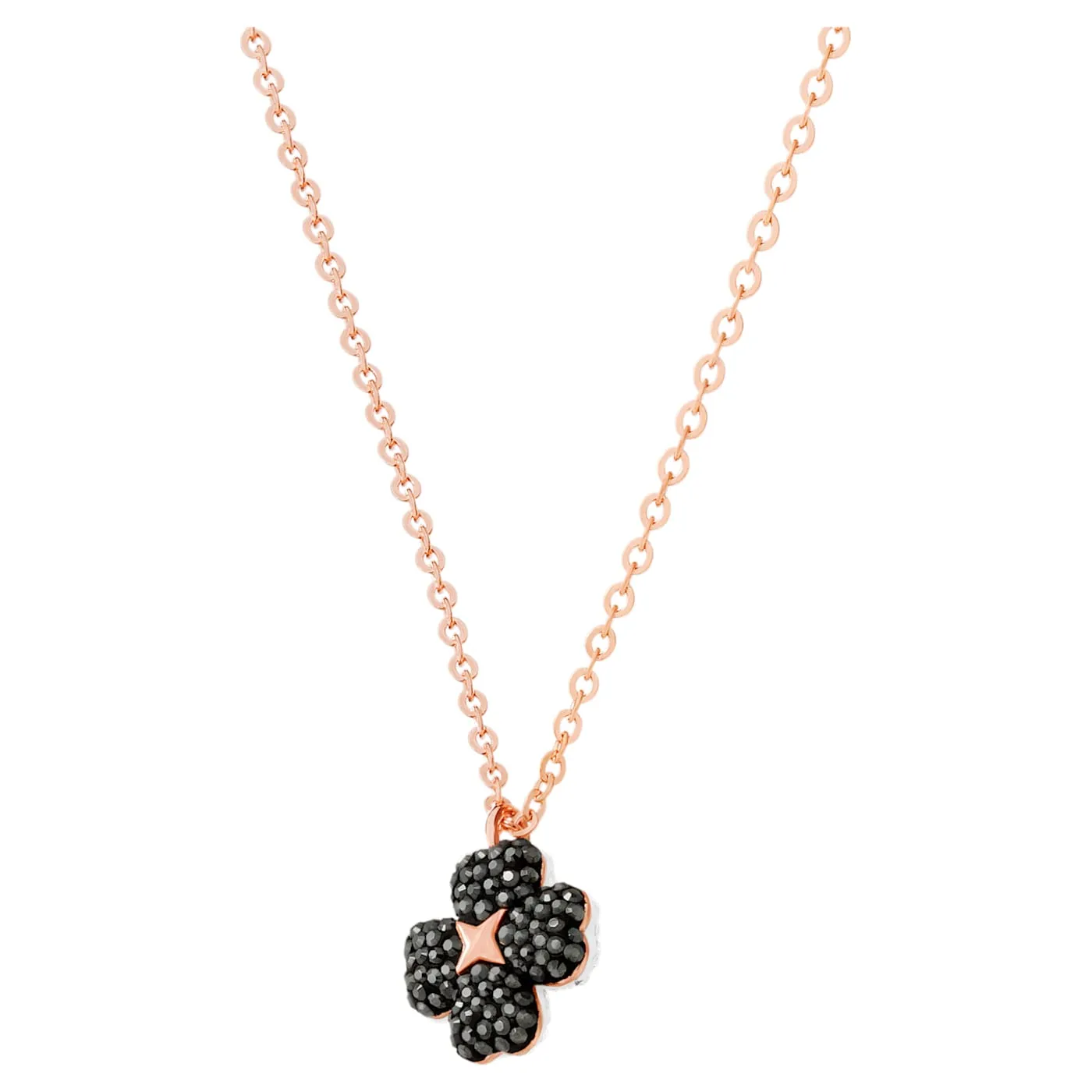 Swarovski LATISHA FLOWER PENDANT, Reversible Black/White, Rose Gold -5420246