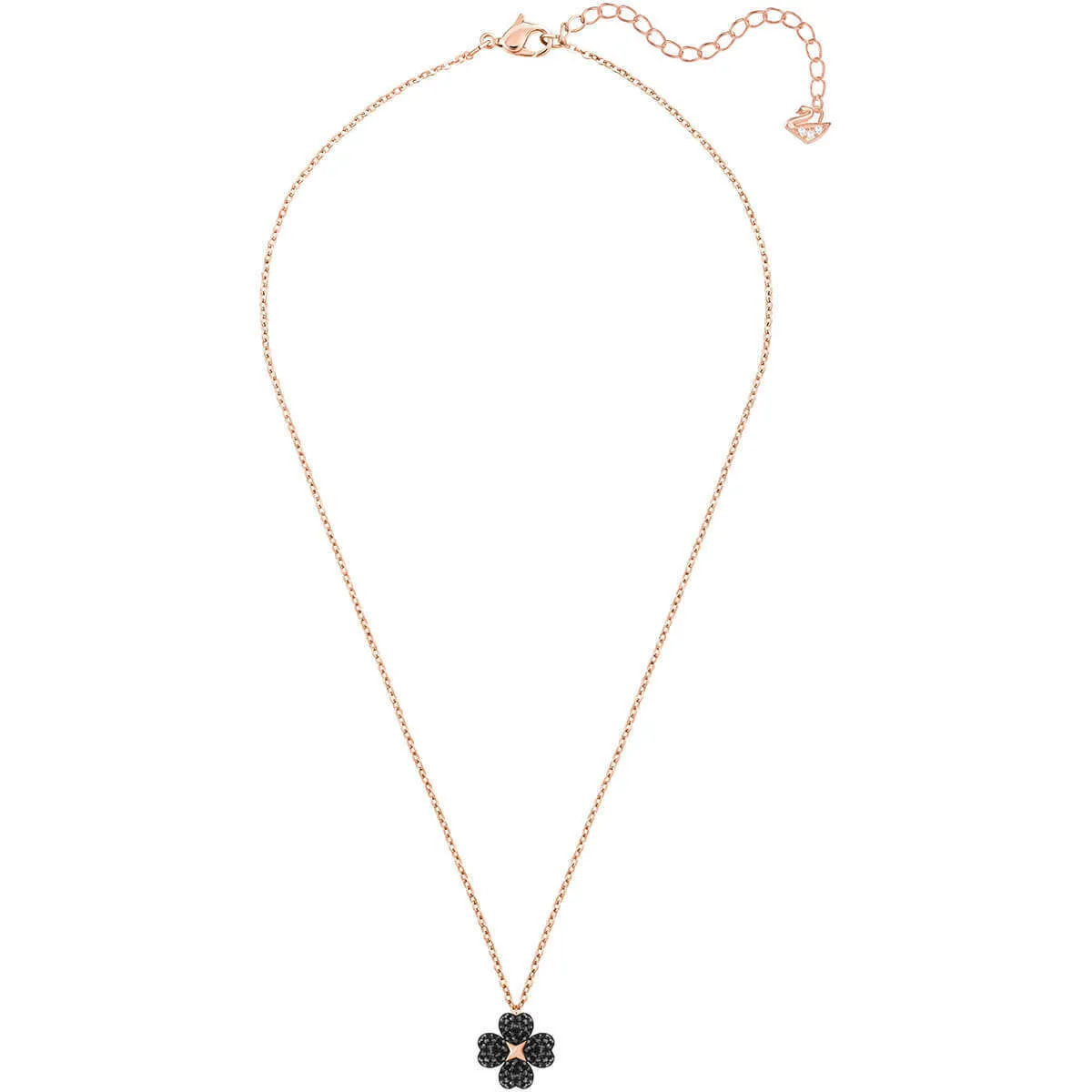 Swarovski LATISHA FLOWER PENDANT, Reversible Black/White, Rose Gold -5420246