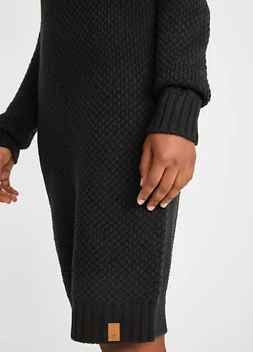 Textured Knitted Dress by bonprix | Look Again