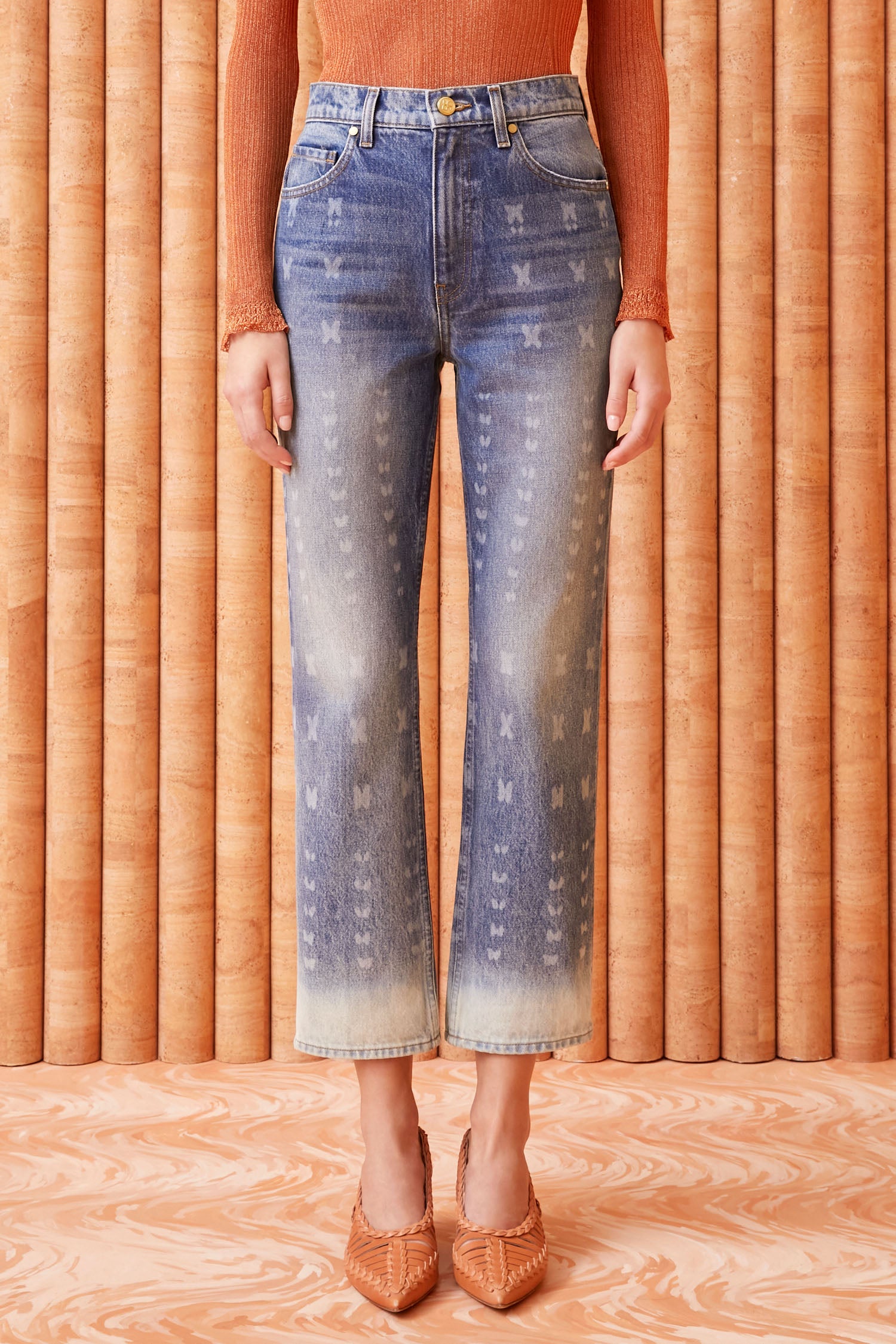 The Cropped Agnes Jean - Etched Arashi Wash