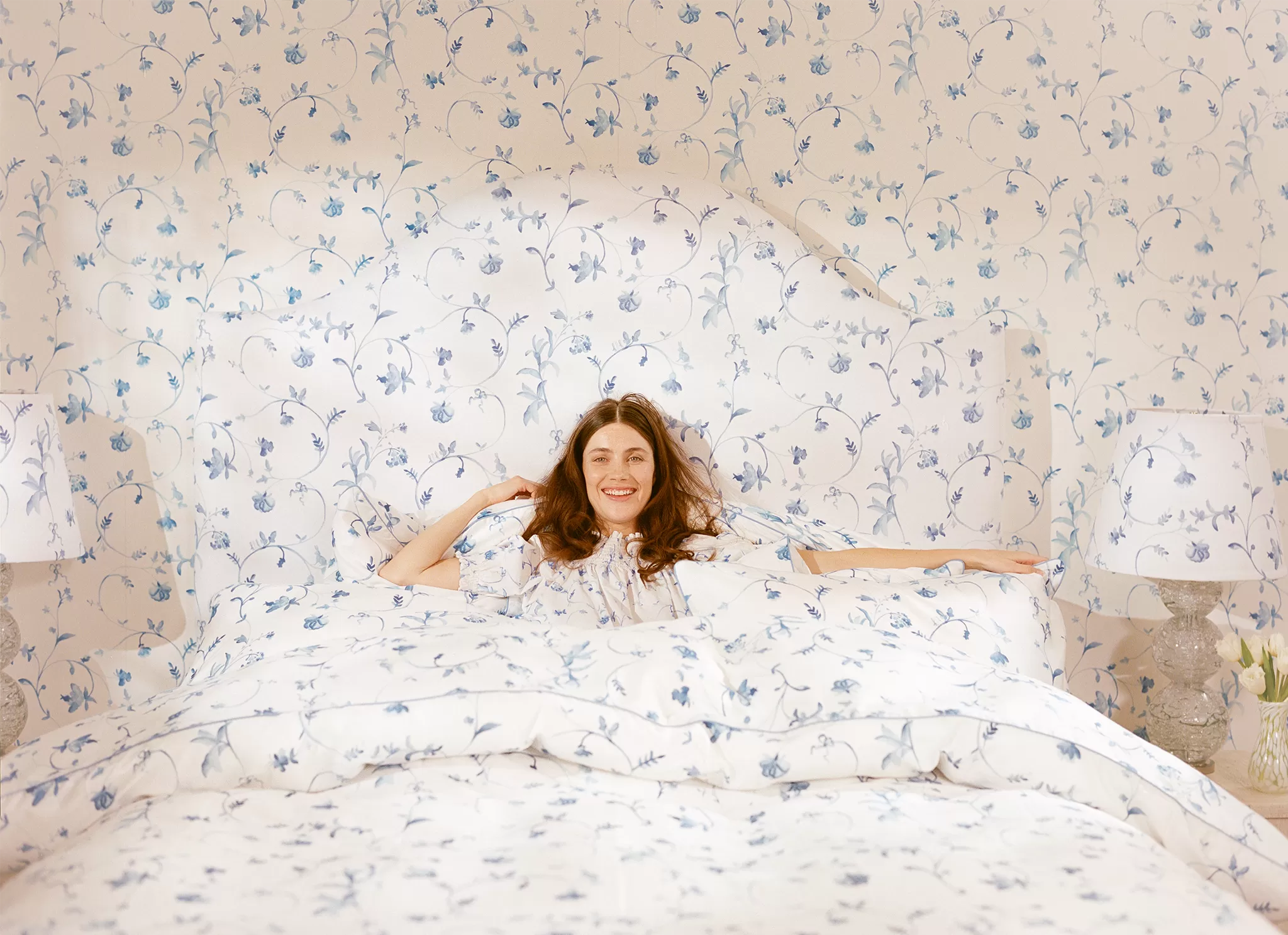 The Duvet Cover - Blue Botanical