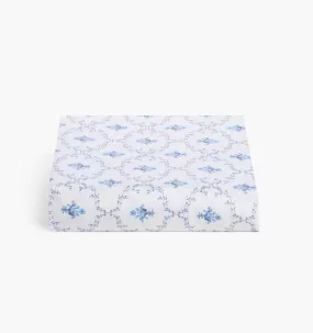 The Fitted Sheet - Blue Trellis