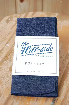 The Hill-side Pocket Square PS1-287 dark indigo