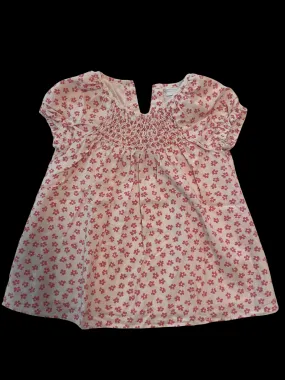 The Little White Company Short Sleeve Dress 3-6M