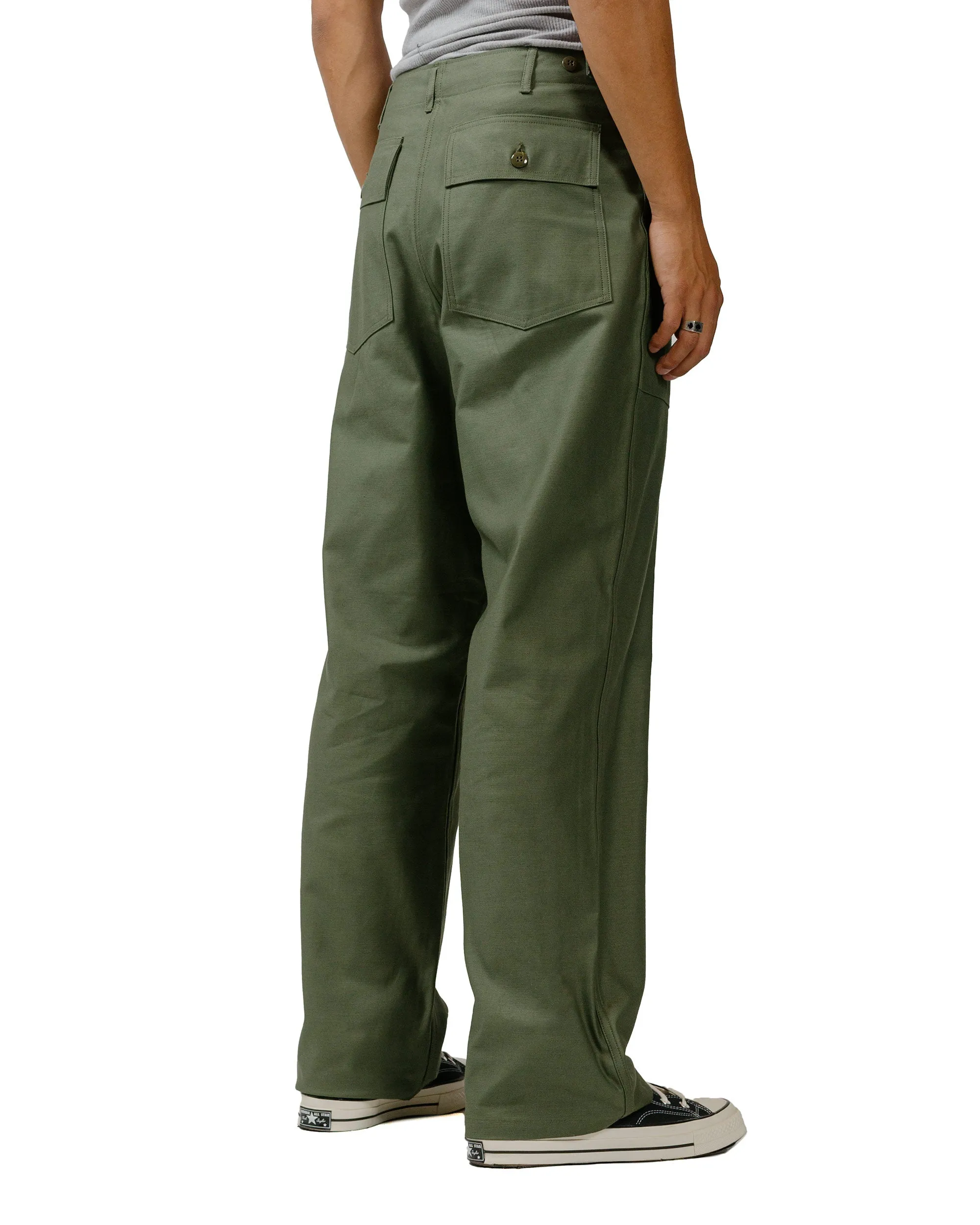 The Real McCoy's MP23003 Trousers, Men's, Cotton Sateen, OG-107 Olive