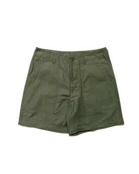 The Real McCoy's MP24004 Utility Shorts / Cotton Sateen Olive