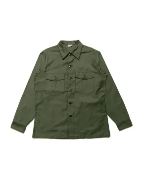 The Real McCoy's MS23101 Shirt, Man's, Cotton Sateen, OG-107 Olive