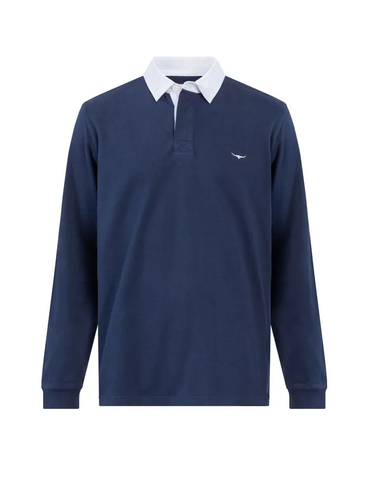 Tweedale Rugby Shirt                             Navy/White