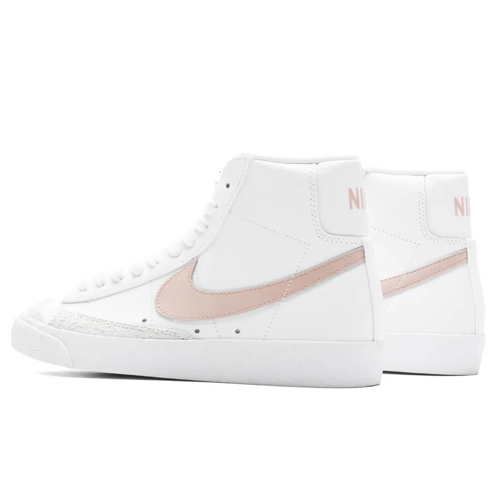 Women's Blazer Mid '77 - White/Pink Oxford