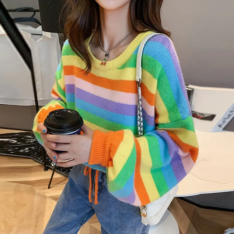 Women's Rainbow Sweater