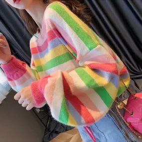 Women's Rainbow Sweater