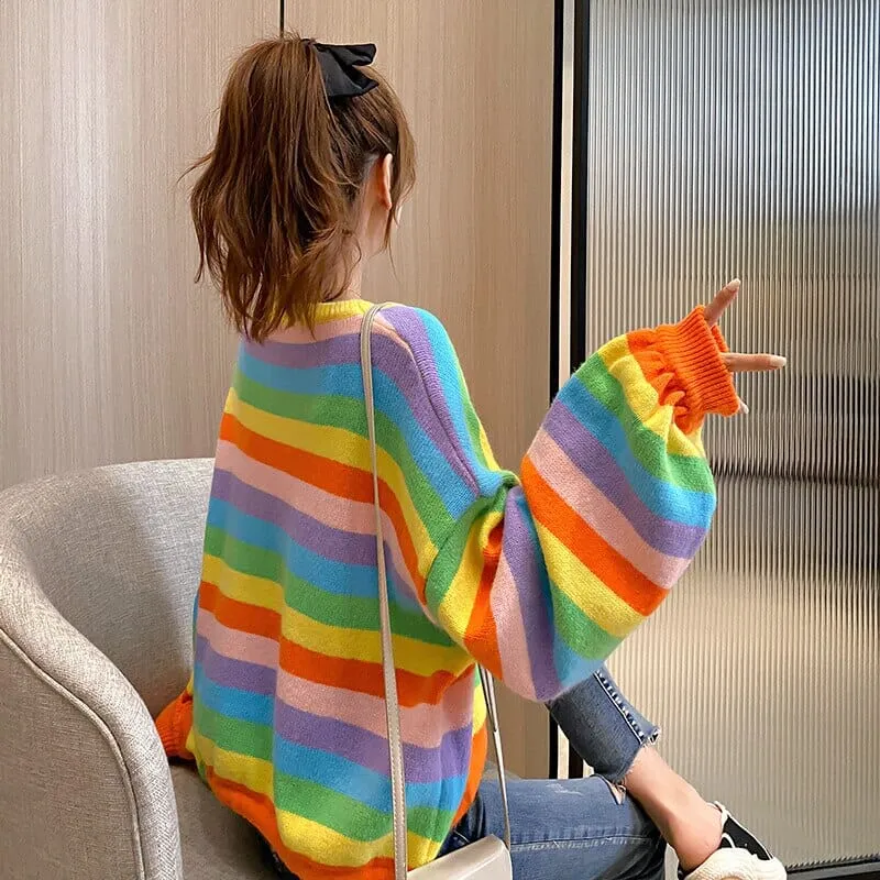 Women's Rainbow Sweater