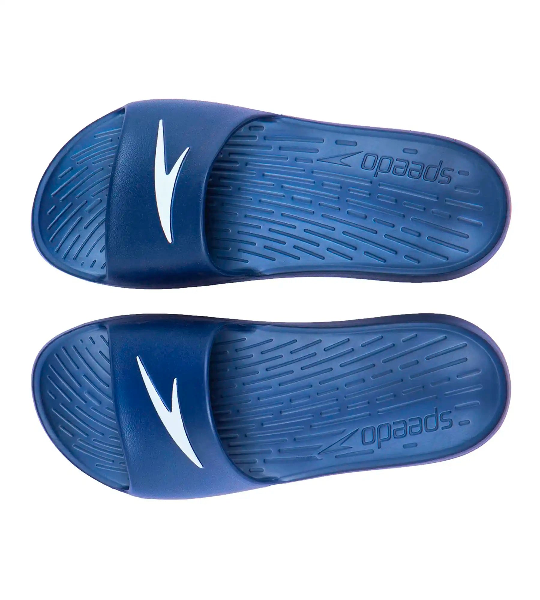 Women's Single Colour Slides - Navy & White